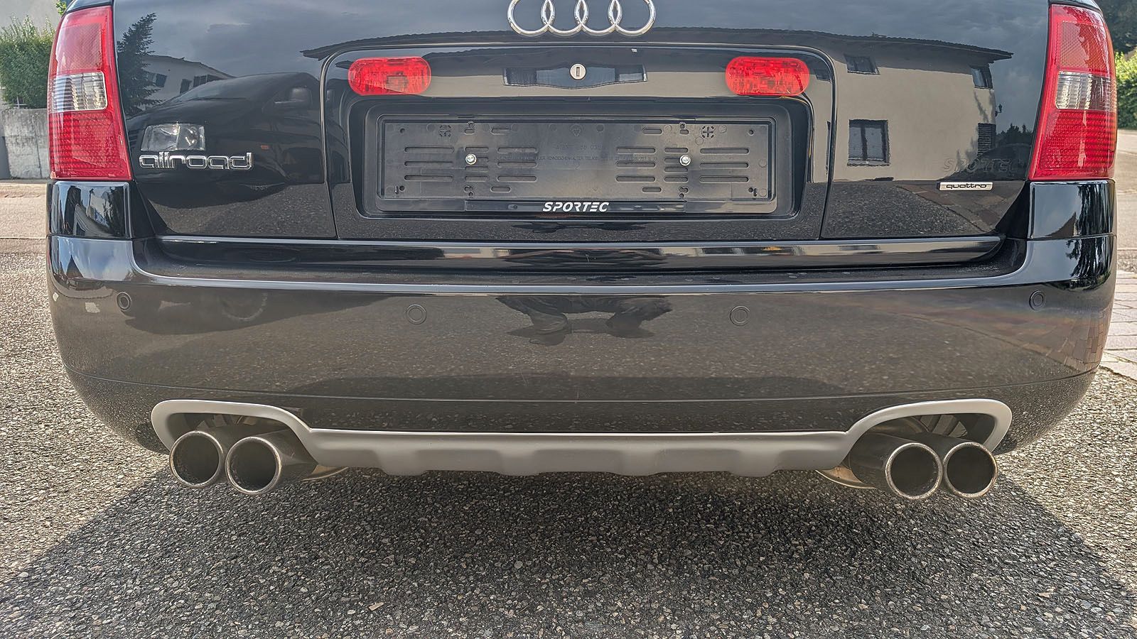 A6 C5 Allroad ABT AS6 Stossstange hinten mit ABT Abgasanlage